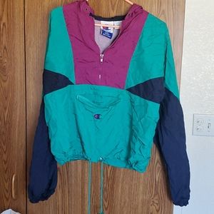 Champion size small pullover windbreaker.